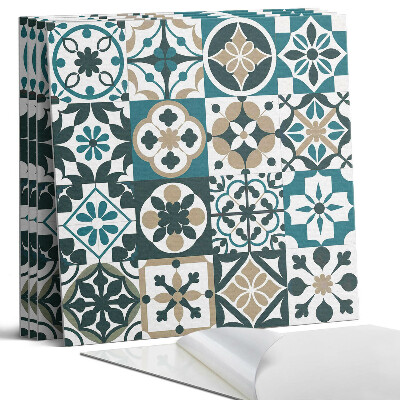 Dekorativní panel na zeď kvadratový Vzory dlaždic v rozvržení