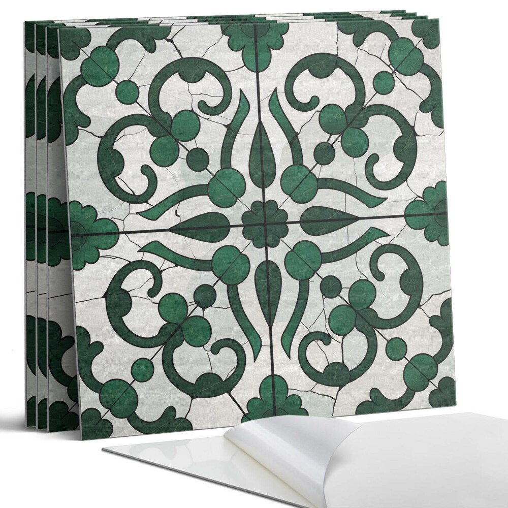 Dekorativní panel na zeď kvadratový Rostlinný vzor s ornamenty