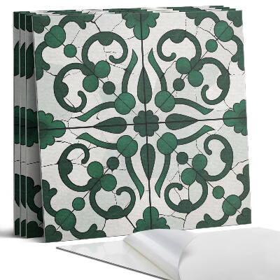 Dekorativní panel na zeď kvadratový Rostlinný vzor s ornamenty