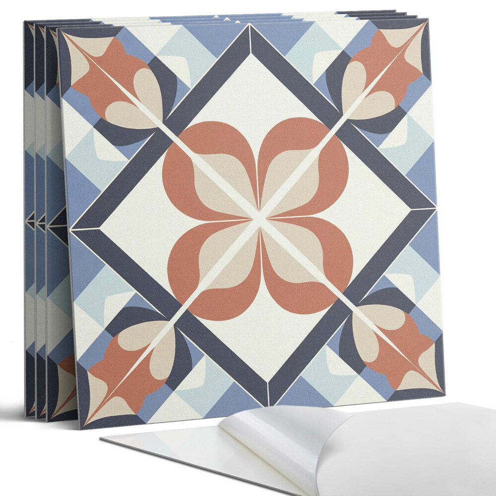 Nástěnný panel Symetrický květinový vzor