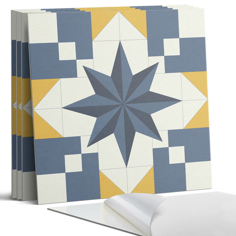 Dekorativní panel na zeď kvadratový Geometrický hvězdný vzor