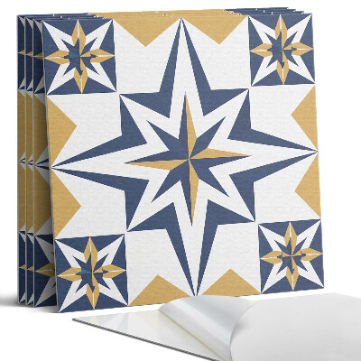 Pvc obkladový panel Geometrické hvězdy ve čtvercích