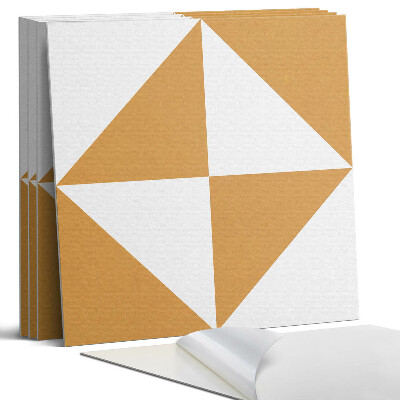 Nástěnný panel Geometrické trojúhelníky ve čtvercích