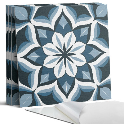 Dekorativní panel na zeď kvadratový Květinový motiv v symetrii