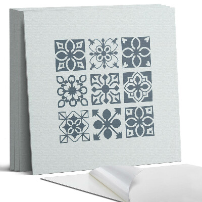 Dekorativní panel na zeď kvadratový Geometrické vzory ve čtvercích