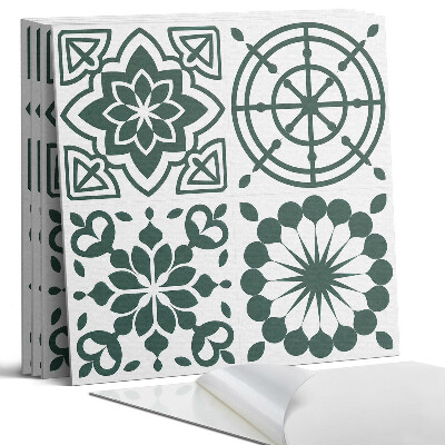 Nástěnný panel Květinové a geometrické vzory