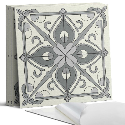 Nástěnný panel Květinový vzor se symetrií