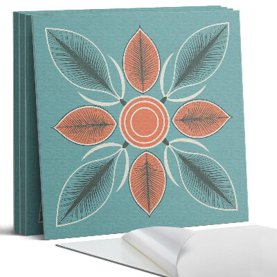 Pvc obkladový panel Květinový vzor s listy