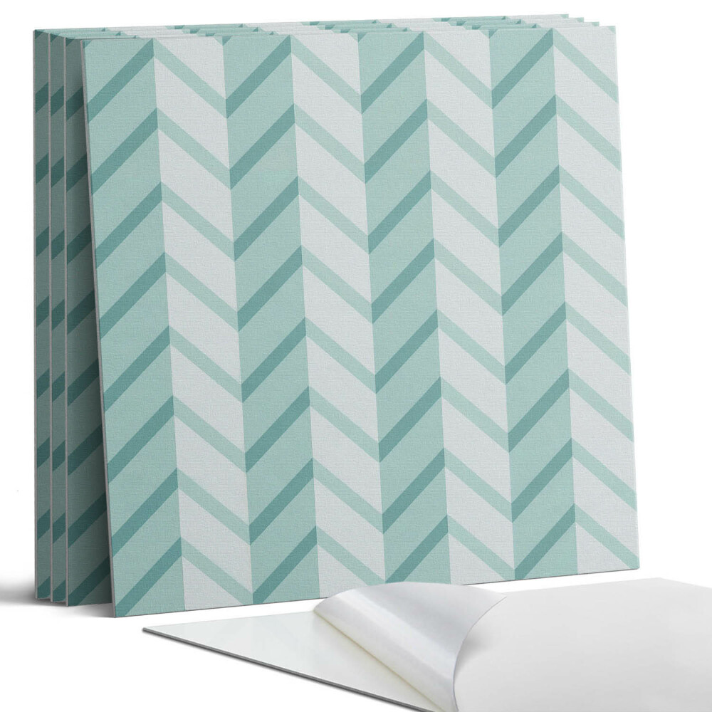 Dekorativní panel na zeď kvadratový Cikcakový pruhovaný vzor