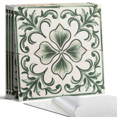 Nástěnný panel Vzorek s listy a srdíčky