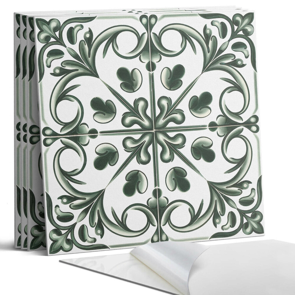 Pvc obkladový panel Rostlinný vzor v dlaždici