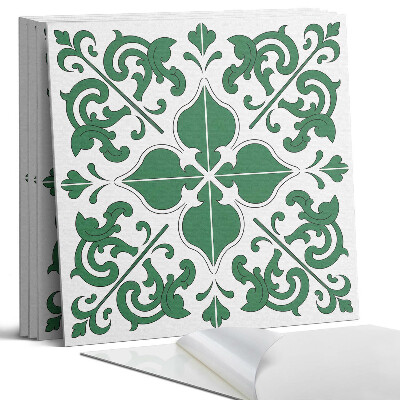 Dekorativní panel na zeď kvadratový Rostlinný vzor s ornamenty