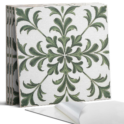 Dekorativní panel na zeď kvadratový Rostlinný motiv na dlaždici