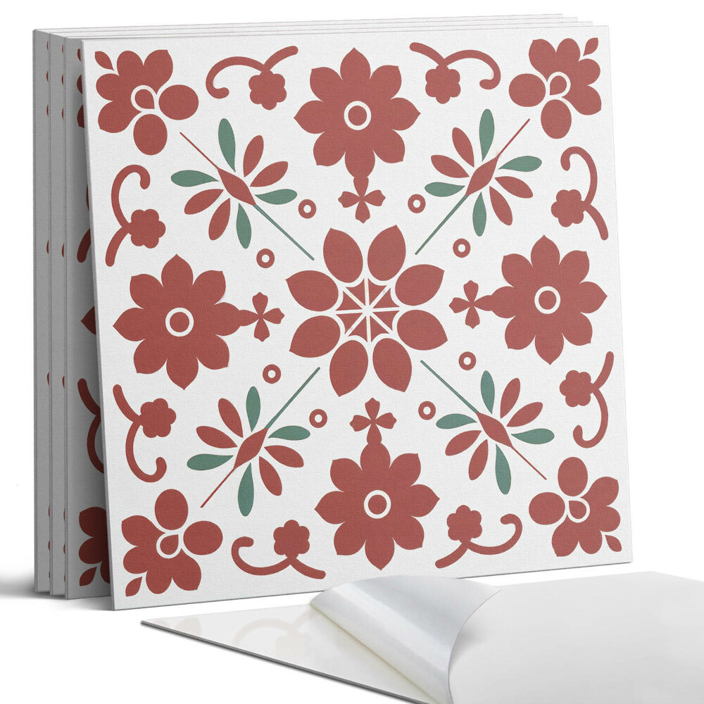 Nástěnný panel Květinový vzor s listy