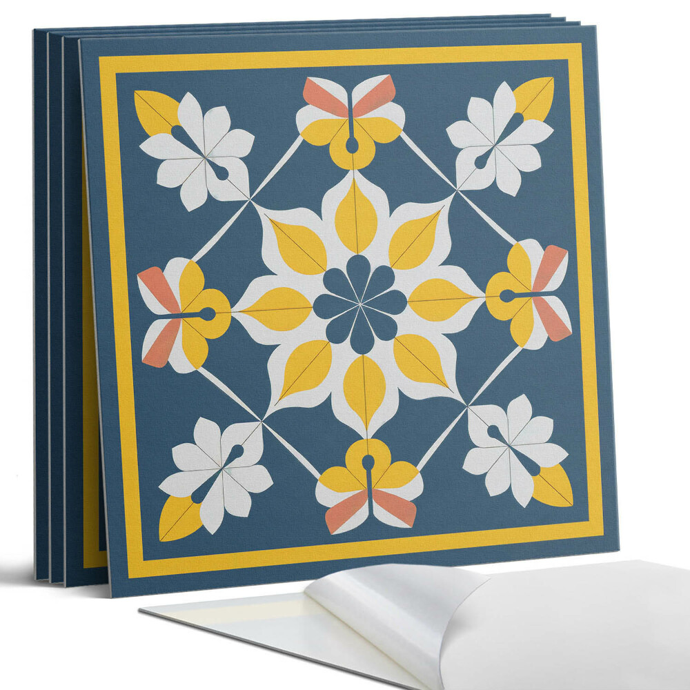 Nástěnný panel Květinový vzor v symetrii