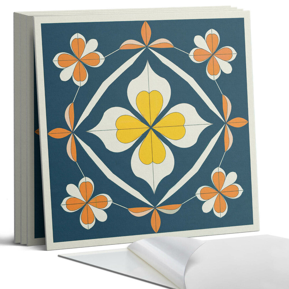 Pvc obkladový panel Květinový vzor se symetrií