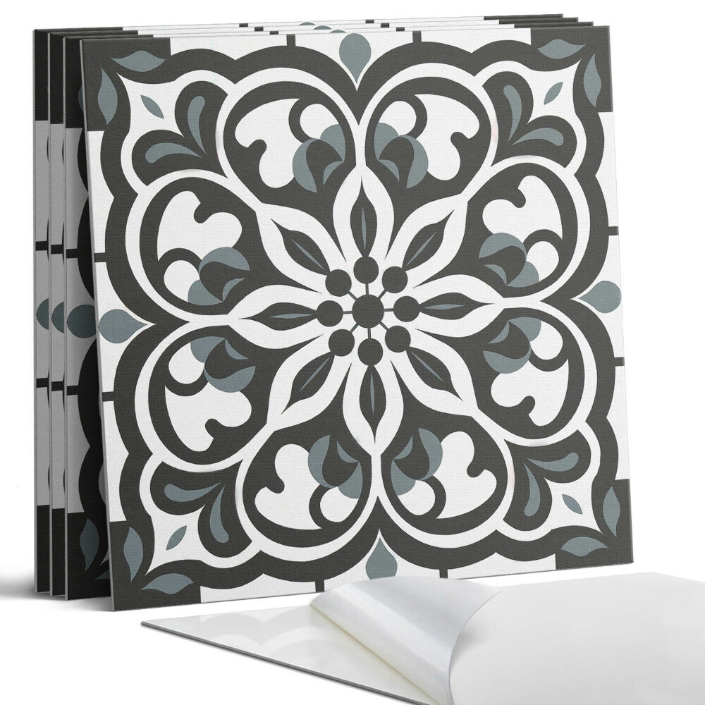 Nástěnný panel Květinový vzor s ornamenty