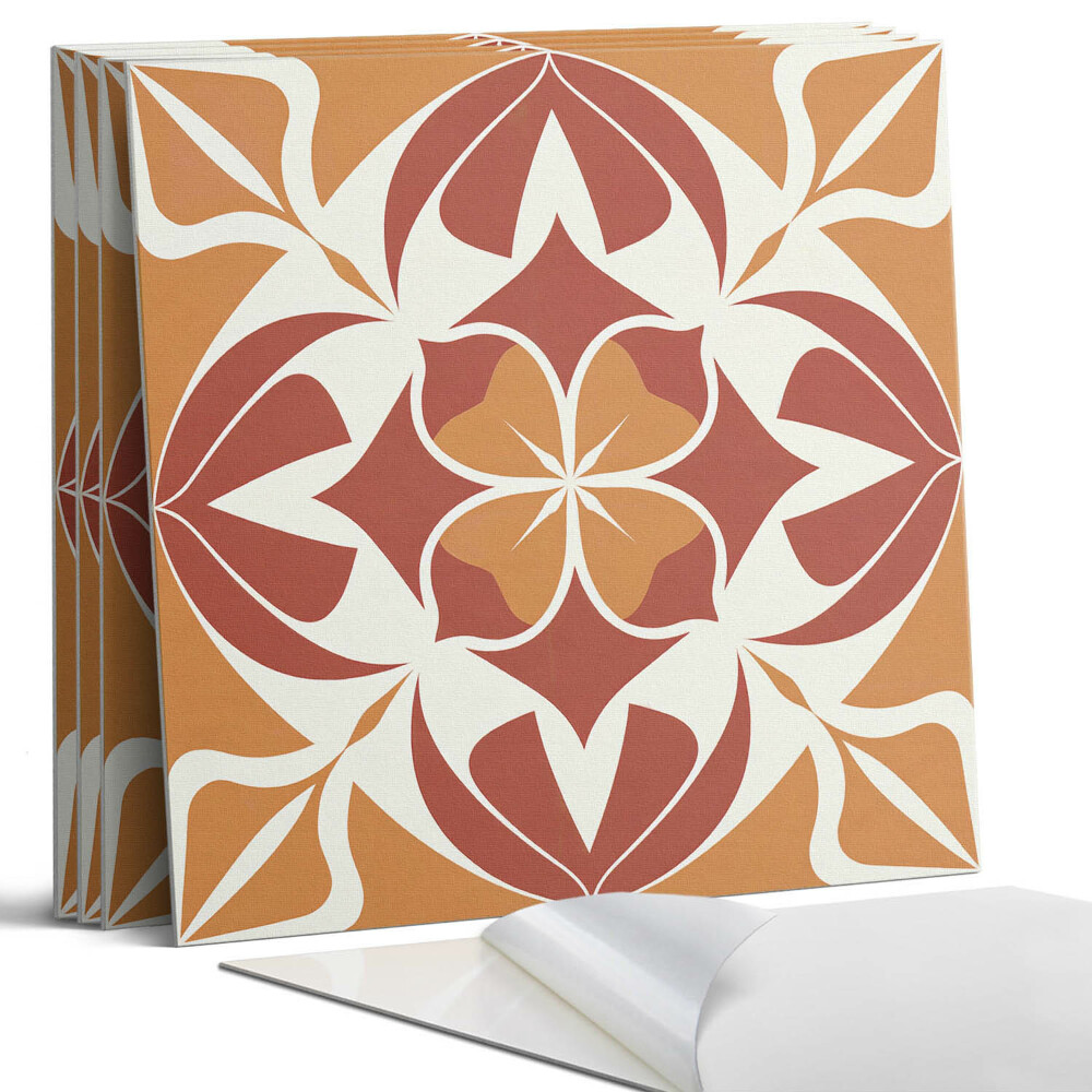 Dekorativní panel na zeď kvadratový Symetrický rostlinný vzor