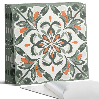 Nástěnný panel Květinový vzor s listy