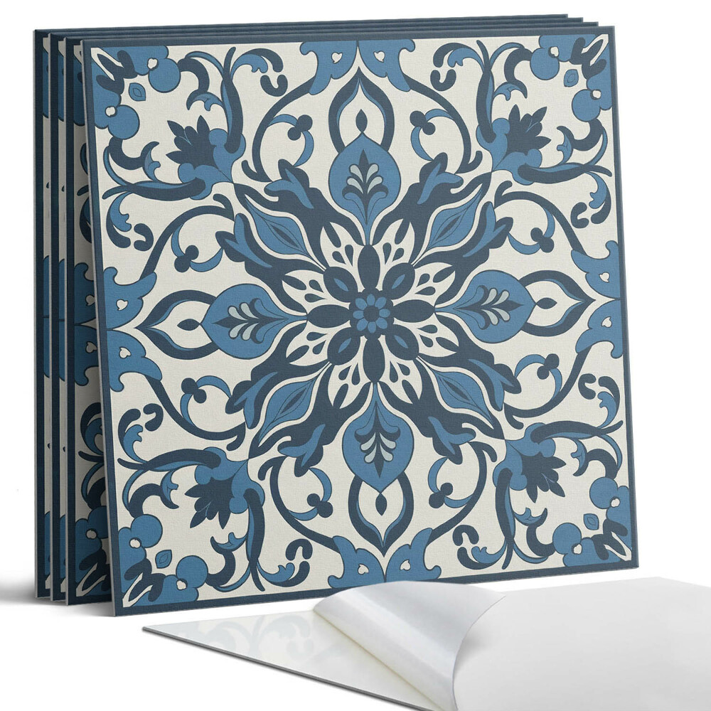 Dekorativní panel na zeď kvadratový Květinový vzor s listy