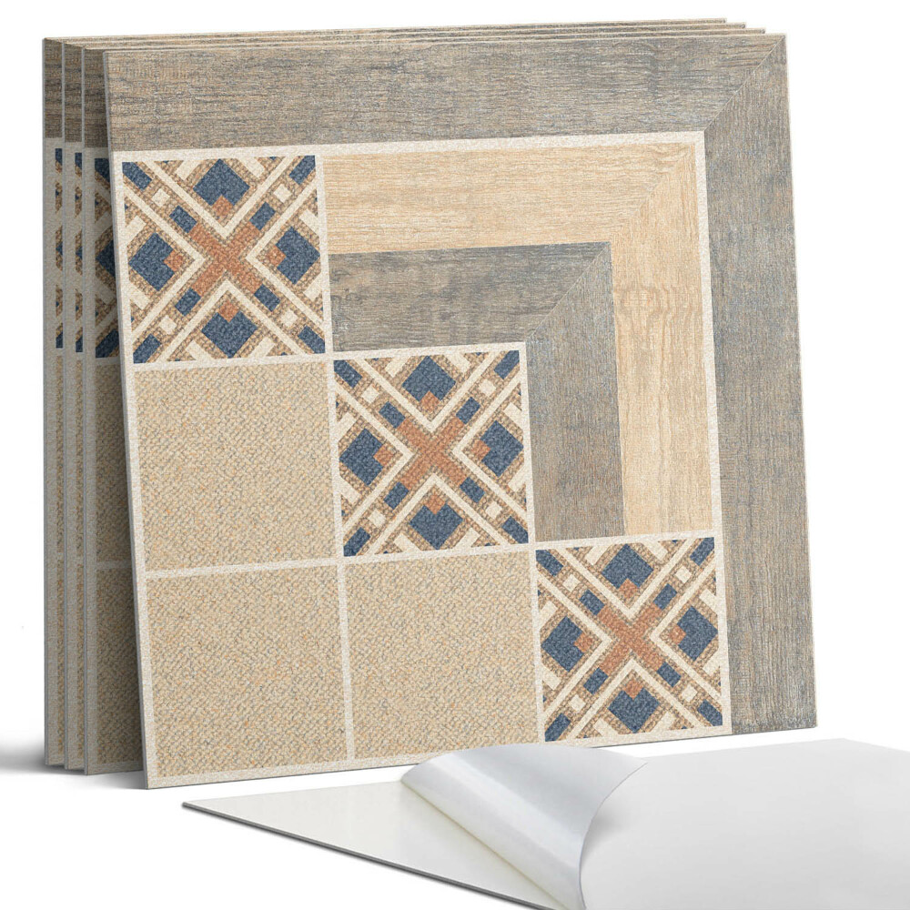 Dekorativní panel na zeď kvadratový Geometrické vzory na dlaždicích