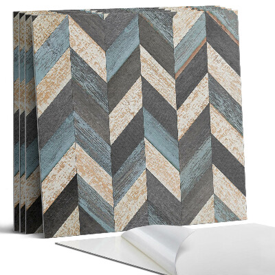 Nástěnný panel Cikcakový vzor se dřevem