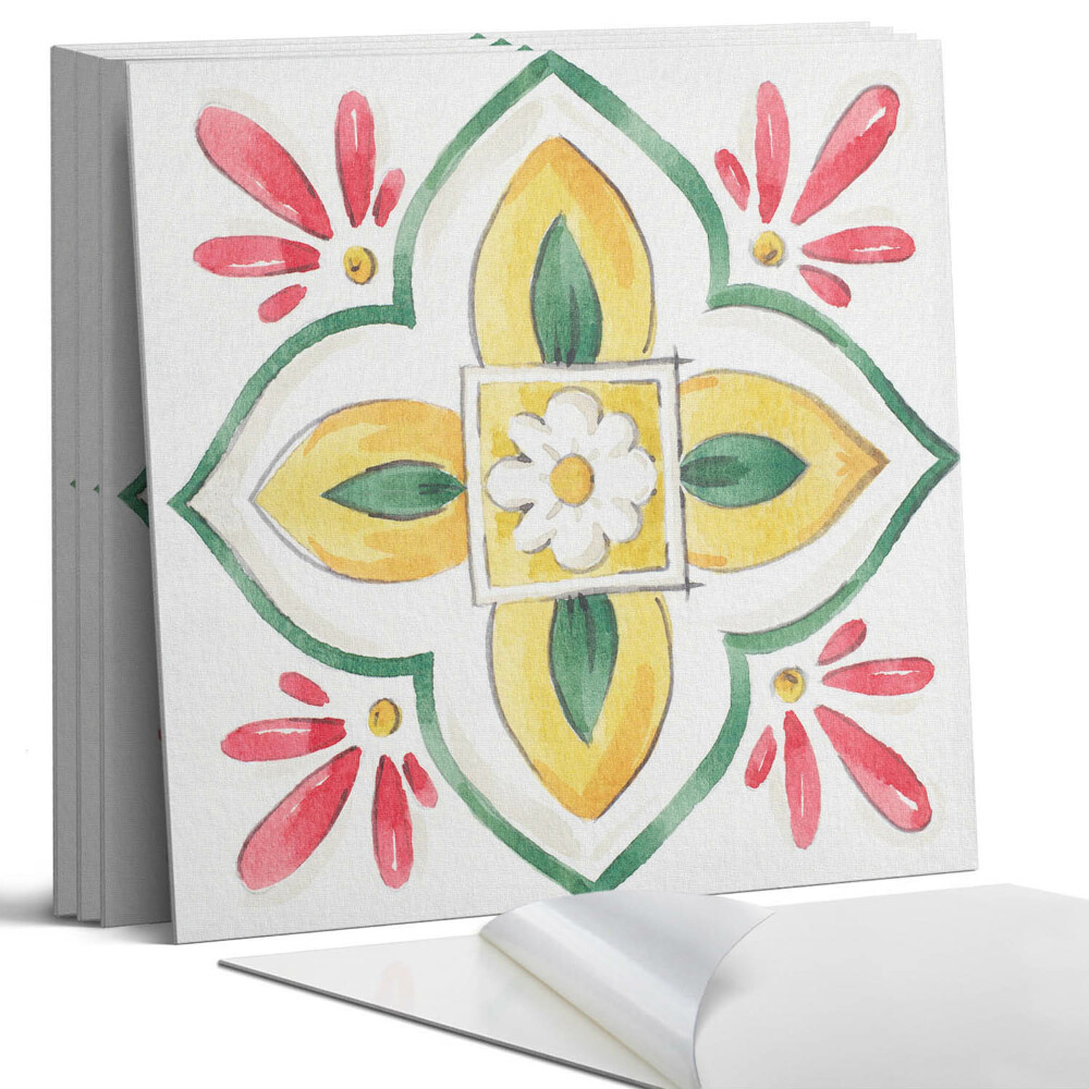 Nástěnný panel Květinový vzor v rámu