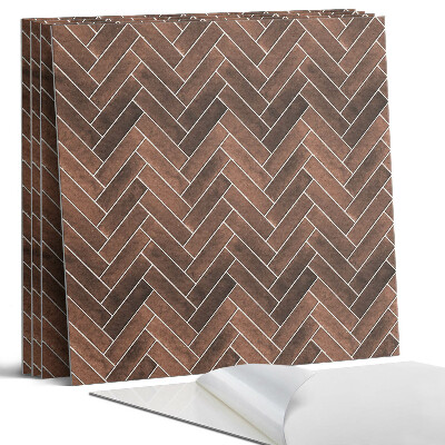 Nástěnný panel Vzor rybí kosti dřeva