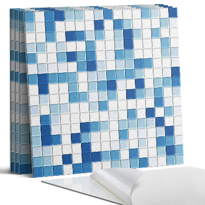 Dekorativní panel na zeď kvadratový Mozaika v odstínech modré