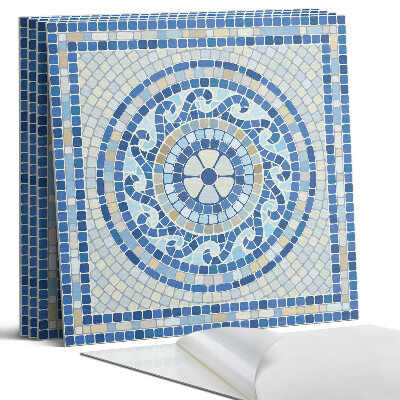 Dekorativní panel na zeď kvadratový Mozaika v odstínech oblohy