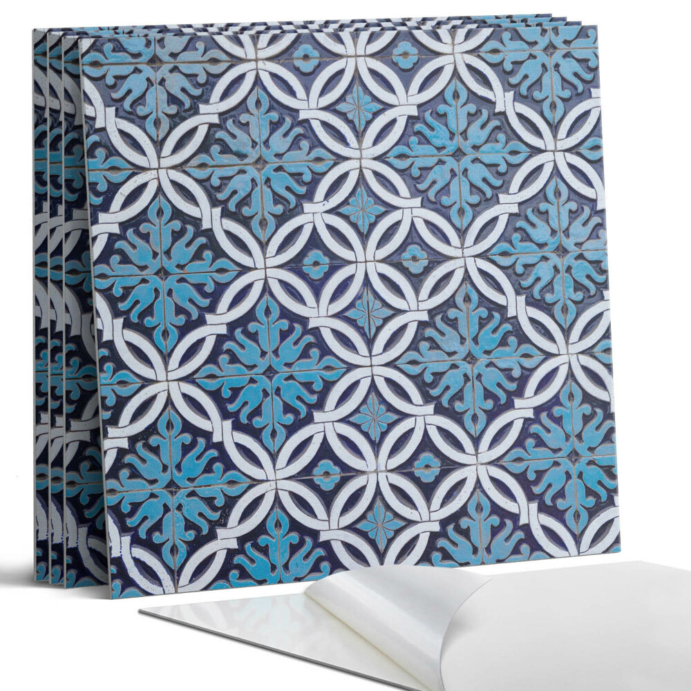 Pvc obkladový panel Geometrický vzor s květinovým motivem