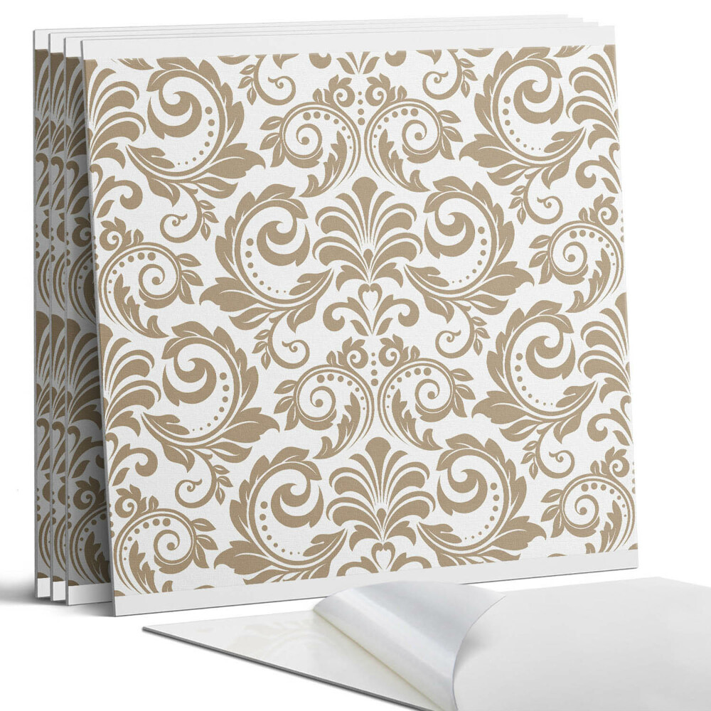 Nástěnný panel Rostlinný vzor s ornamenty