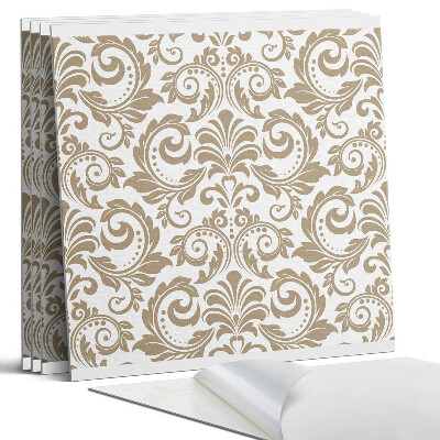 Nástěnný panel Rostlinný vzor s ornamenty