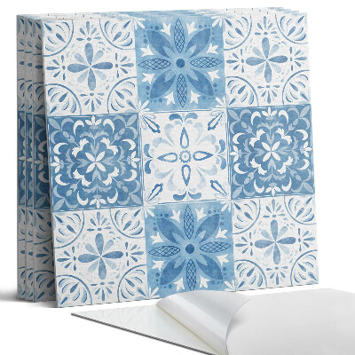 Pvc obkladový panel Květinový vzor v dlaždicích