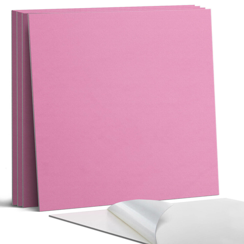 Dekorativní panel na zeď kvadratový Pastelově růžová barva