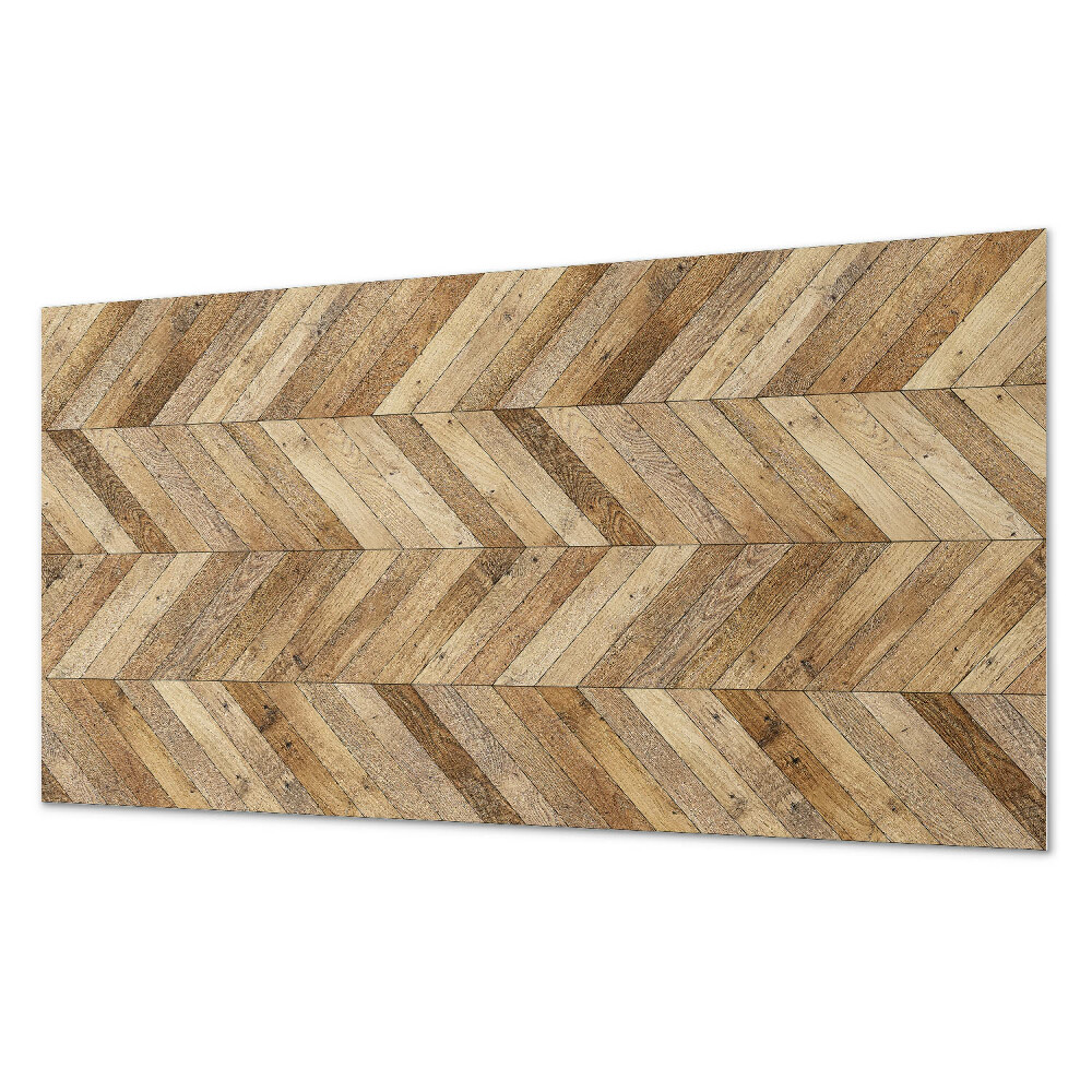 Pvc panel do koupelny Vzor rybí kosti ze dřeva