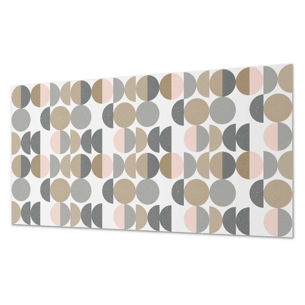 Dekorativní panel na zeď Kruhy a půlkruhy v geometrickém stylu