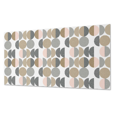 Dekorativní panel na zeď Kruhy a půlkruhy v geometrickém stylu