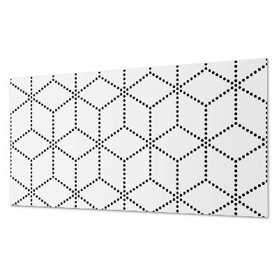 Pvc panel do koupelny Šestiúhelníkový tečkový motiv