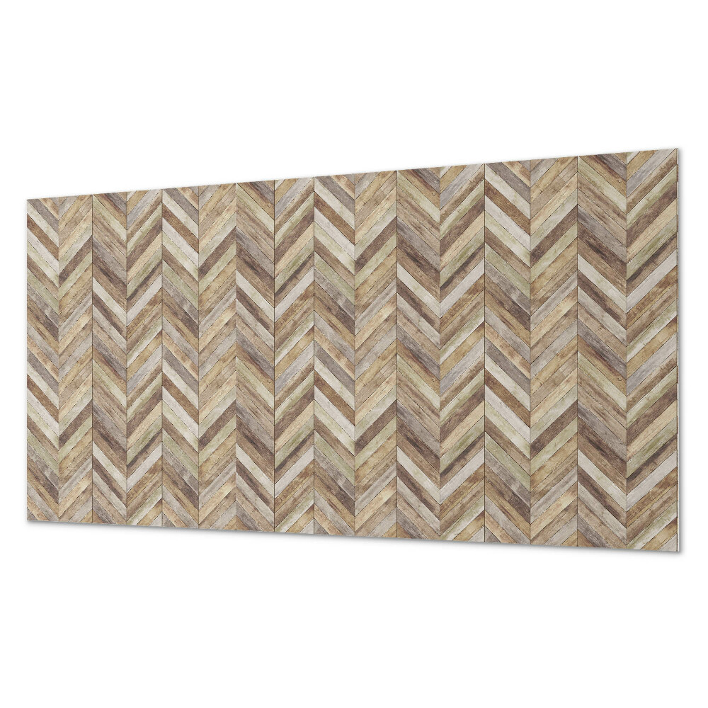 Dekorativní panel na zeď Vzor rybí kosti z dřevěných prken