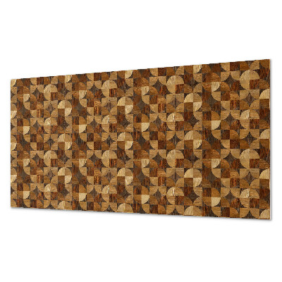 Dekorativní panel na zeď Vzor inspirovaný geometrií dřeva