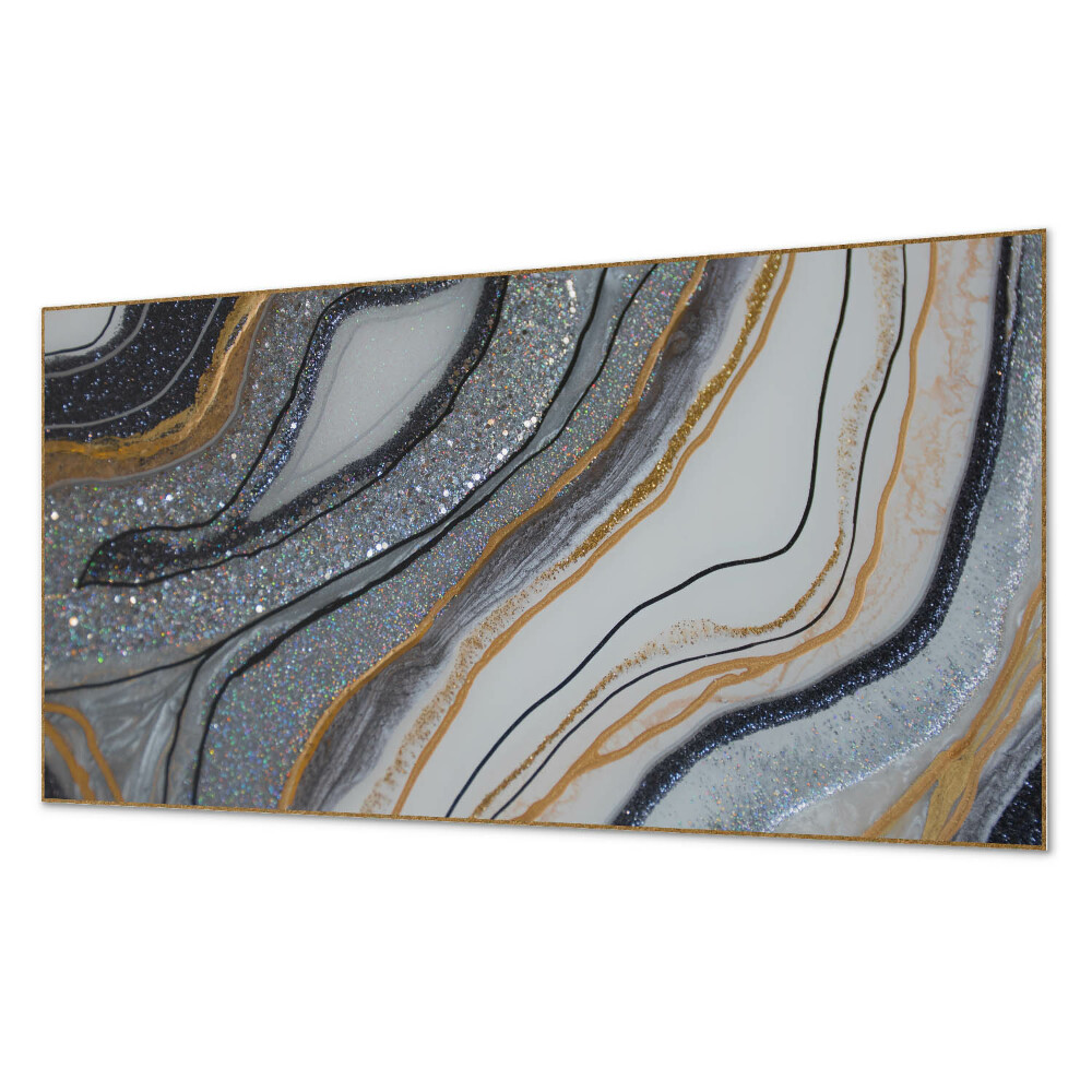 Dekoracni panel Abstraktní vlny se světelným efektem