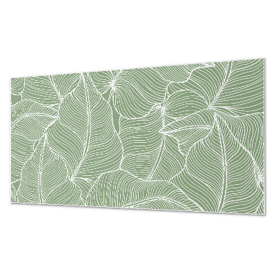 Dekorativní panel na zeď Listy ve vlnitém rytmu