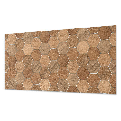 Pvc panel do koupelny Šestihranný vzor na povrchu