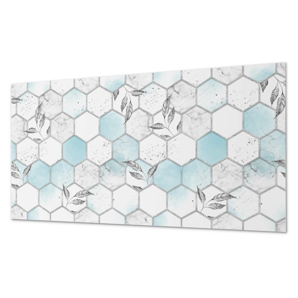 Dekorativní panel na zeď Šestihranná listová mozaika