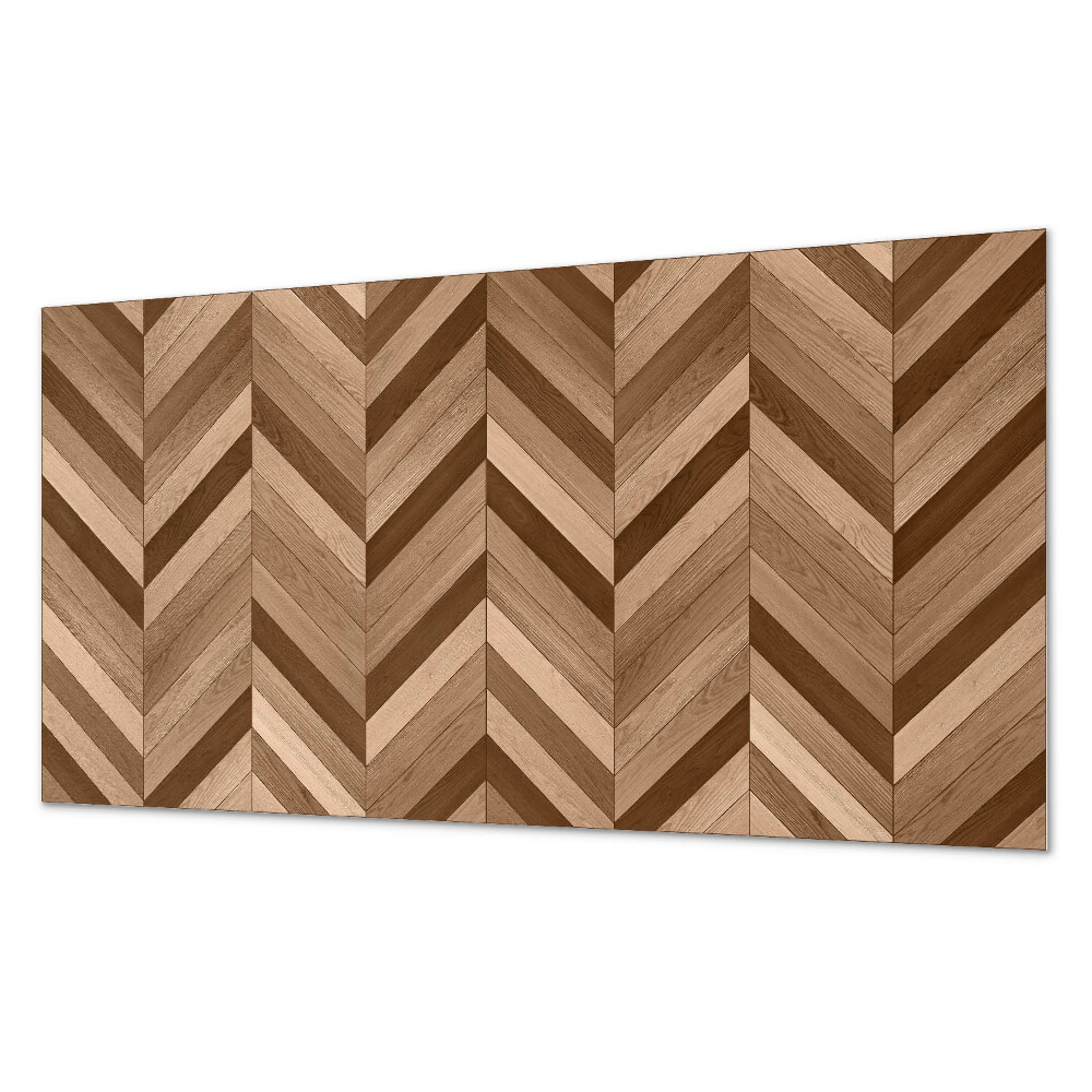 Pvc panel do koupelny Motiv rybí kosti s dřevěným akcentem