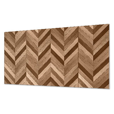 Pvc panel do koupelny Motiv rybí kosti s dřevěným akcentem