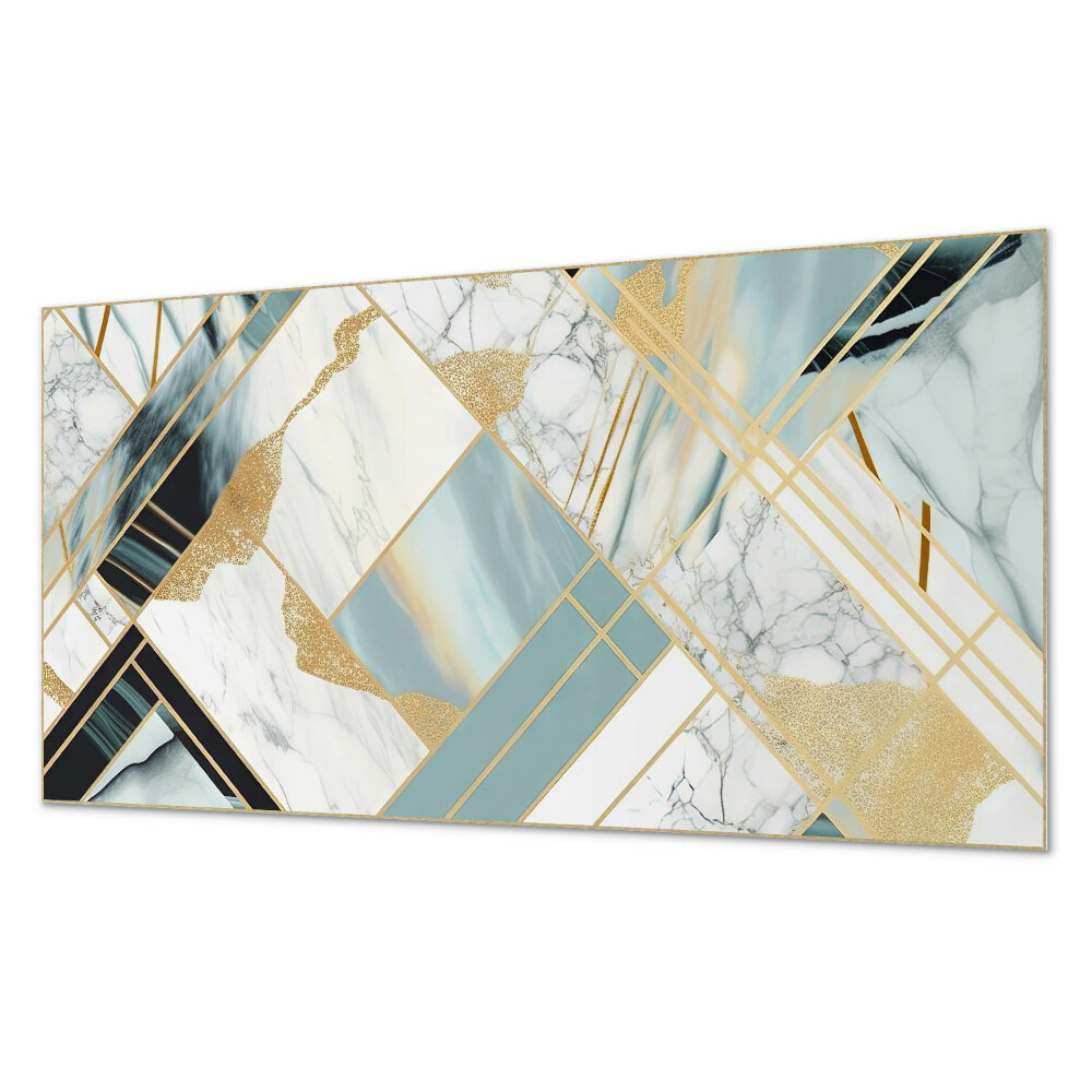 Pvc panel do koupelny Mramorové geometrické tvary