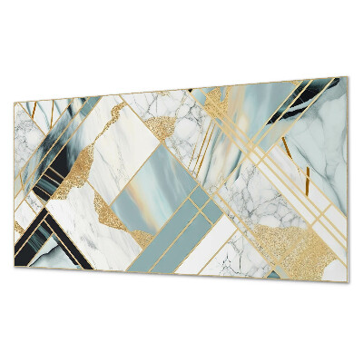 Pvc panel do koupelny Mramorové geometrické tvary