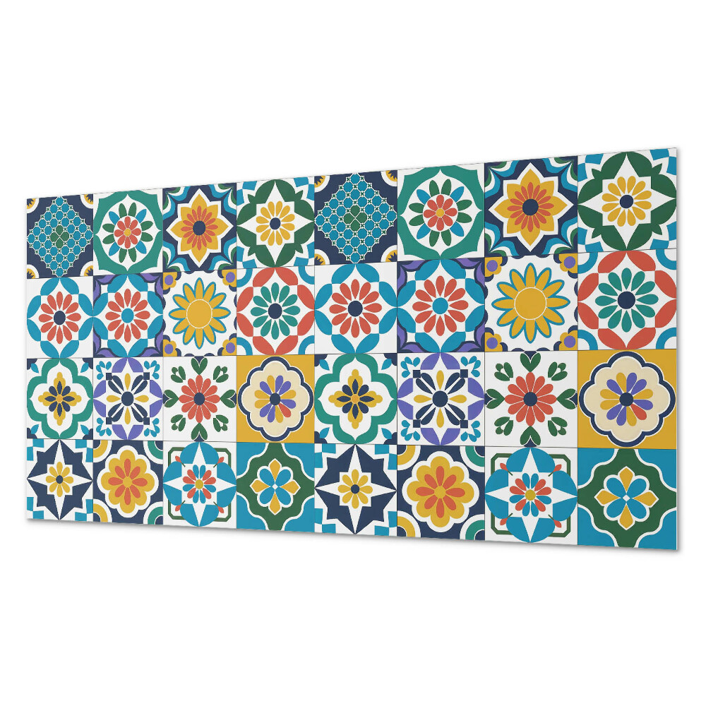 Dekorativní panel na zeď Květinové a geometrické kompozice